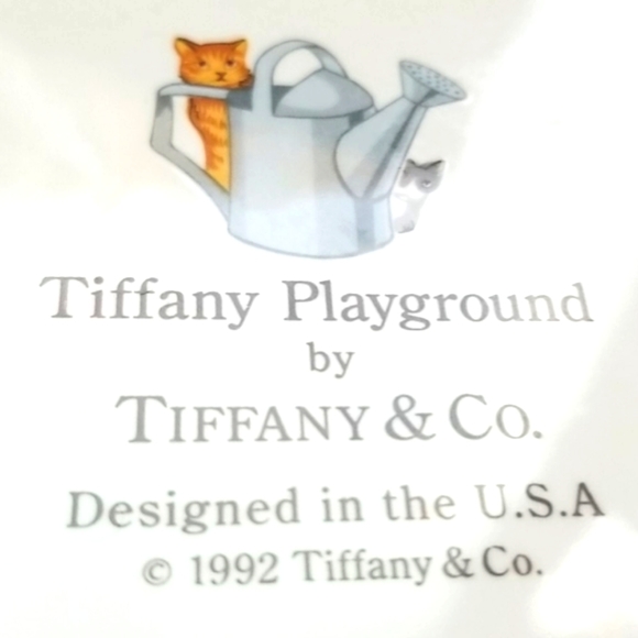 Vtg TIFFANY & Co. 1992 Animals GENDER Neutral Dishes PLAYGROUND 5 PC Set MINT EC - Picture 10 of 14